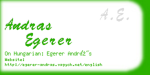 andras egerer business card